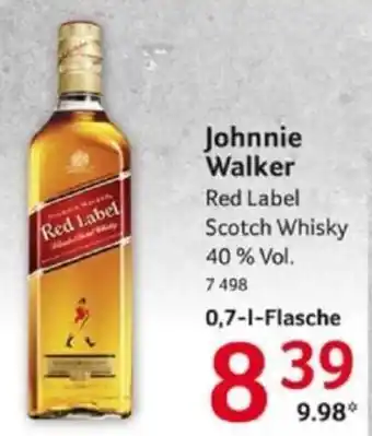 Selgros Johnnie Walker Red Label Scotch Whisky 40 % Vol. 700ml Angebot