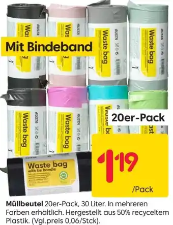 Rusta Müllbeutel 20er-Pack Angebot