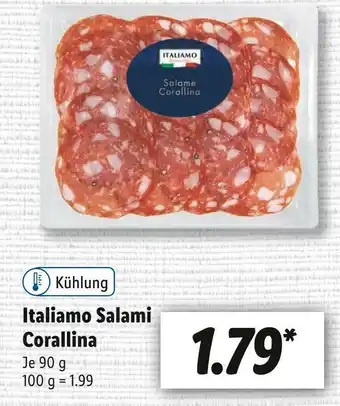 Lidl Italiamo salami corallina Angebot