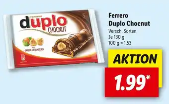 Lidl Ferrero duplo chocnut Angebot