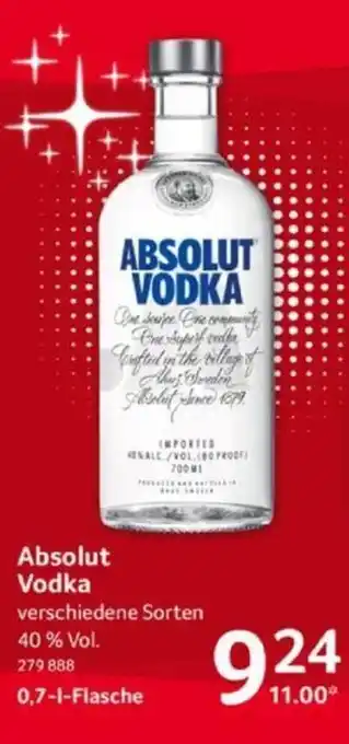 Selgros Absolut Vodka 700ml Angebot