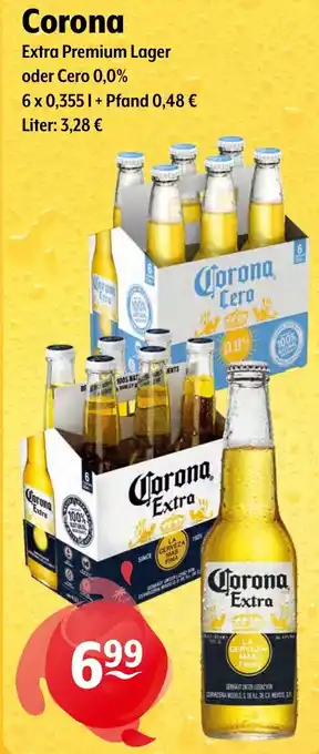 Trink und Spare Corona Extra Premium Lager oder Cero 0,0% 6*355ml Angebot