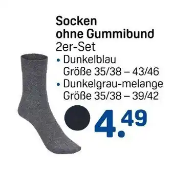 Rossmann Socken ohne Gummibund 2er-Set Angebot