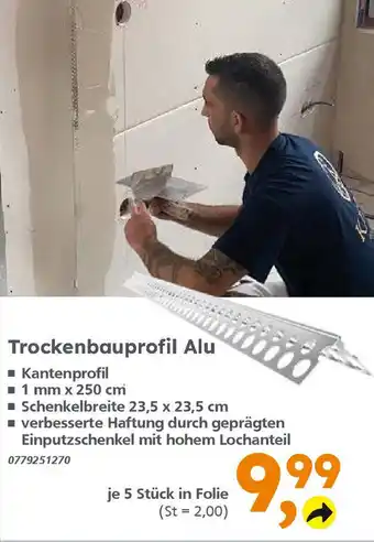 Globus Baumarkt Trockenbauprofil Alu Angebot