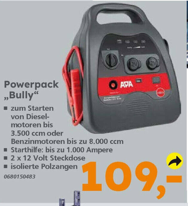 APA Powerpack ,,Bully" Angebot bei Globus Baumarkt