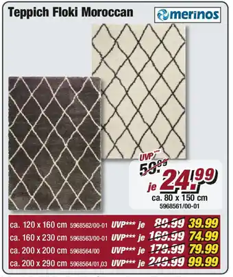 Poco Merinos Teppich Floki Moroccan Angebot