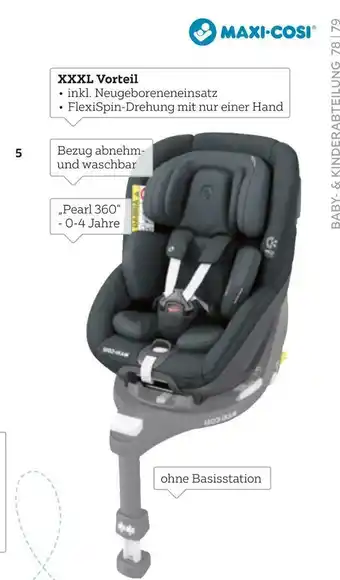 XXXLutz Maxi-cosi kinderautositz „pearl 360“ Angebot