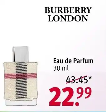 Rossmann BURBERRY LONDON Eau de Parfum 30 ml Angebot