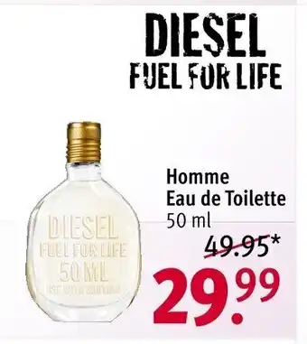 Rossmann DIESEL FUEL FOR LIFE Homme Eau de Toilette 50 ml Angebot