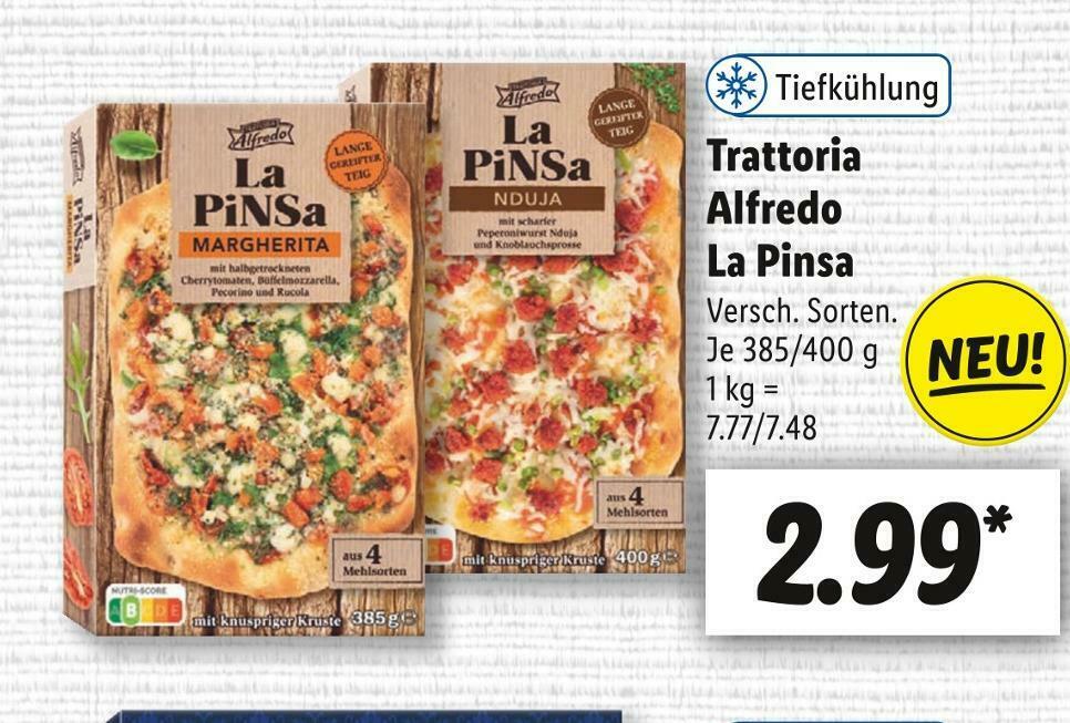 Trattoria alfredo la pinsa Angebot bei Lidl