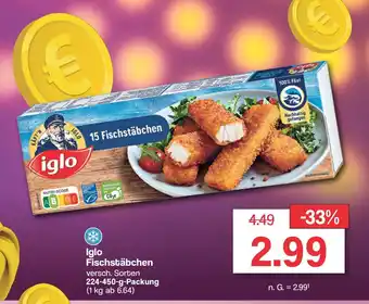 Famila Nord West Iglo Fischstäbchen versch. Sorten 224-450-g-Packung Angebot