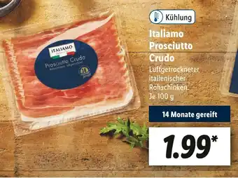 Lidl Italiamo prosciutto crudo Angebot