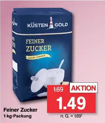 Famila Nord West KÜSTEN GOLD Feiner Zucker 1-kg-Packung Angebot