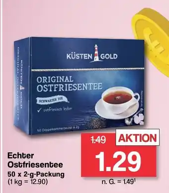 Famila Nord West KÜSTEN GOLD Echter Ostfriesentee 50 x 2-g-Packung Angebot