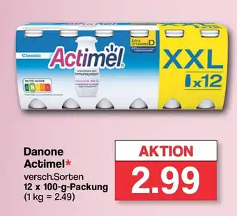 Famila Nord West Danone Actimel versch.Sorten 12 x 100-g-Packung Angebot