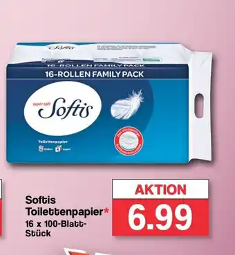 Famila Nord West Softis Toilettenpapier 16 x 100-Blatt-Stück Angebot