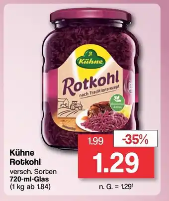 Famila Nord West Kühne Rotkohl versch. Sorten 720-ml-Glas Angebot