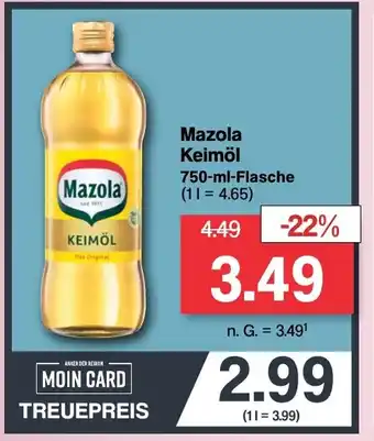 Famila Nord West Mazola Keimöl 750-ml-Flasche Angebot