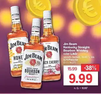 Famila Nord West Jim Beam Kentucky Straight Bourbon Whiskey versch. Sorten, 35/40 % Vol. 0,7-1-Flasche Angebot
