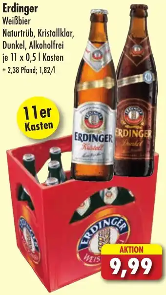 Lösch Depot Erdinger Weißbier 11x0,5 L Kasten Angebot