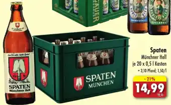 Lösch Depot Spaten Münchner Hell 20x0,5 L Kasten Angebot