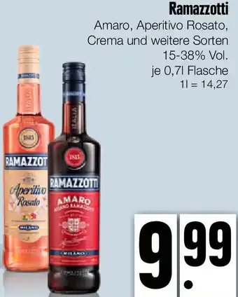 Edeka Xpress Ramazzotti Amaro 0,7 L Flasche Angebot