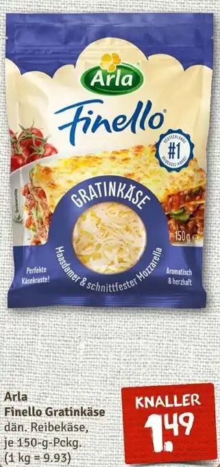 nahkauf Arla Finello Gratinkäse 150 g Pckg. Angebot