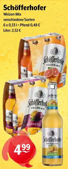 Getränke Hoffmann Schöfferhofer Weizen-Mix 6x0,33 L Angebot