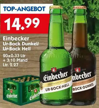 Hol'ab Getränkemarkt Einbecker Ur-Bock Dunkel/ Ur-Bock Hell 20x0.33 Ltr Angebot