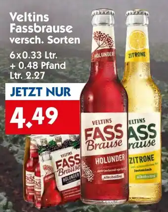 Hol'ab Getränkemarkt Veltins Fassbrause 6x0.33 Ltr. Angebot