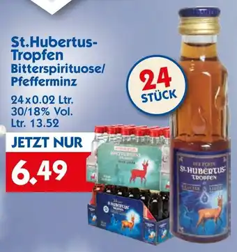 Hol'ab Getränkemarkt St.Hubertus-Tropfen Bitterspirituose/ Pfefferminz 24x0.02 Ltr. Angebot