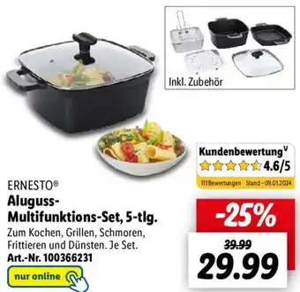 Lidl ERNESTO Aluguss-Multifunktions-Set, 5-tlg. Angebot