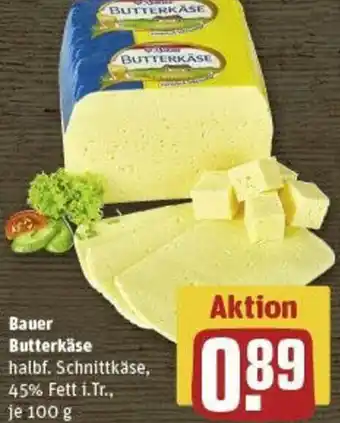 REWE Bauer Butterkäse 100 g Angebot