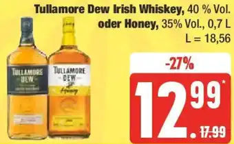 Edeka Tullamore Dew Irish Whiskey oder Honey 0,7 L Angebot