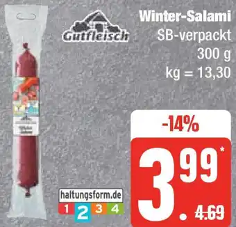 Edeka Gutfleisch Winter-Salami 300 g Angebot