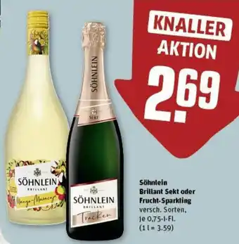 REWE Söhnlein Brillant Sekt oder Frucht-Sparkling 0,75 L-Fl. Angebot