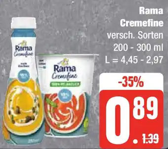 Edeka Rama Cremefine 200 - 300 ml Angebot