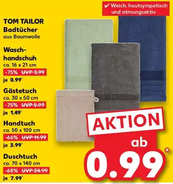 Kaufland TOM TAILOR Badtücher Angebot