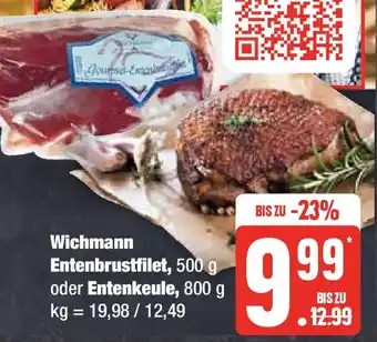 Edeka Wichmann Entenbrustfilet, 500 g oder Entenkeule 800 g Angebot