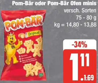 Edeka Pom-Bär oder Pom-Bär Ofen minis 75-80 g Angebot