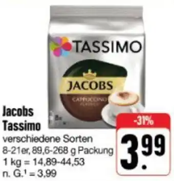 nah & gut Jacobs Tassimo 89,6-268 g Packung Angebot