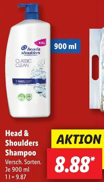 Lidl Head & Shoulders Shampoo 900 ml Angebot