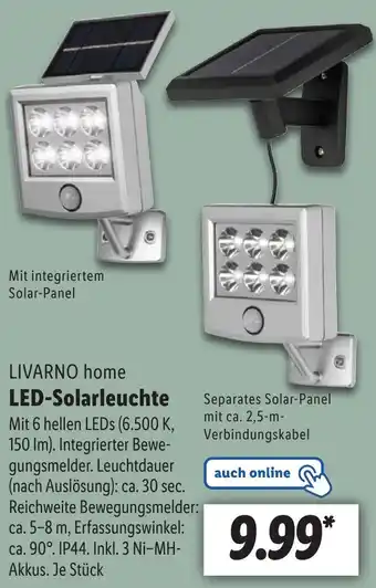 Lidl LIVARNO home LED-Solarleuchte Angebot