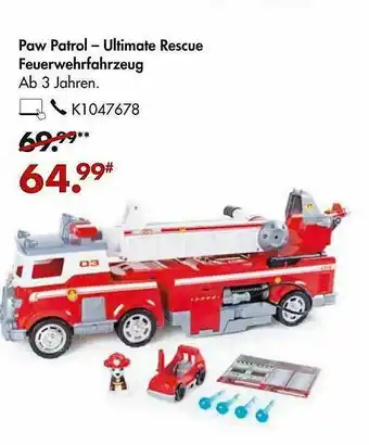 Galeria Paw Patrol - Ultimate Rescue Feuerwehrfahrzeug Angebot