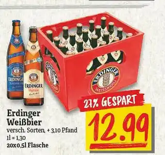 NP Discount Erdinger Weißbier Angebot