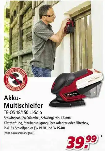 bauSpezi Akku Multischleifer Angebot