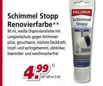 bauSpezi Schimmel Stopp Renovierfarbe Angebot