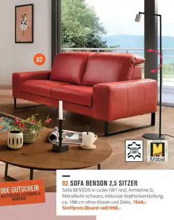 Hesebeck Home Company Sofa Benson 2,5 Sitzer Angebot