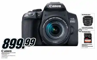 MediaMarkt Canon EOS 850 D inkl. EF-S 18-55 MM Spiegelreflexkamera Angebot