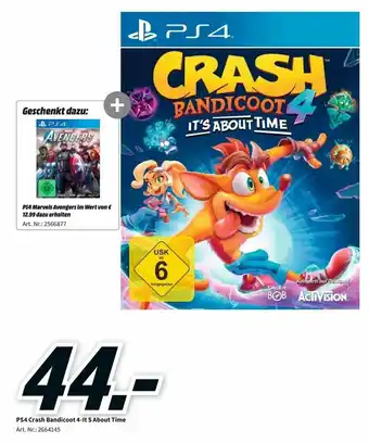 MediaMarkt PS4 Crash Bandicoot 4-It S About Time Angebot